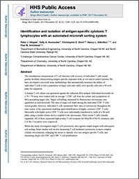 isolation of antigen specific cytotoxic