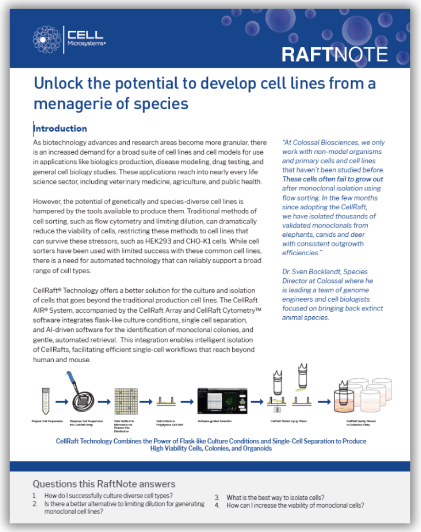 RaftNote Species Diversity